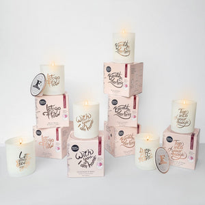 Secret Fortune Candle: With you, I am home.
